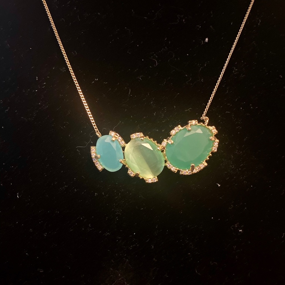 Stone & crystal necklace